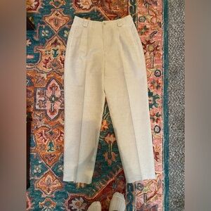 Vintage Liz Claiborne oatmeal high waisted trousers